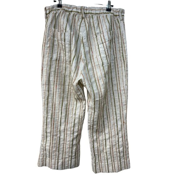 Johnny Was Workshop Lola Striped Wide Leg Pants Womens Size Small W61419-1 - Picture 5 of 7